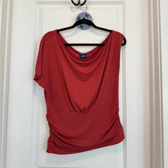 Red Ruched Top - Picture 1 of 3